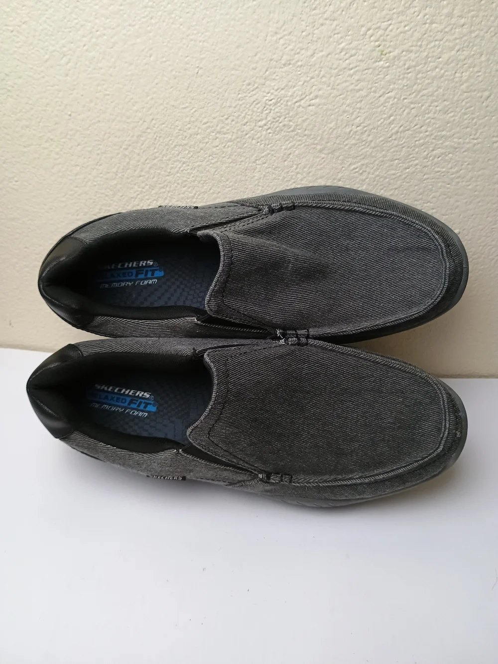 Skechers Cohagen - Vierra Men's 13 Black Slip-On Casual Loafers Relaxed Fit